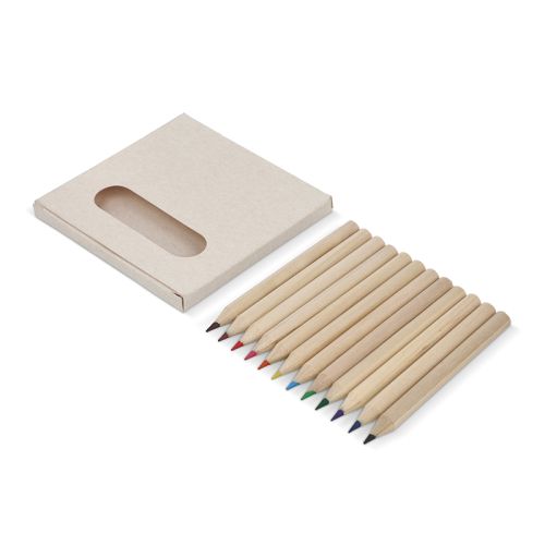 12 coloured pencils in box - Image 5